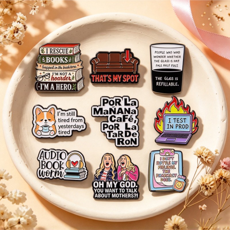 Tuxedo Lapel Pin - かわいい、面白い言葉が書かれたエナメルピン。本、犬、コーヒー、ノートパソコンのデザインで、バックパック、帽子、服、アクセサリー、ギフトとして最適。女性と男性のファンに。