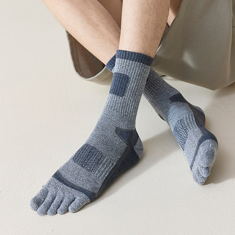 3/6 ペアマンスポーツつま先ショートソックス圧縮汗吸収フィ - Sock Garter Men のレビューと価格