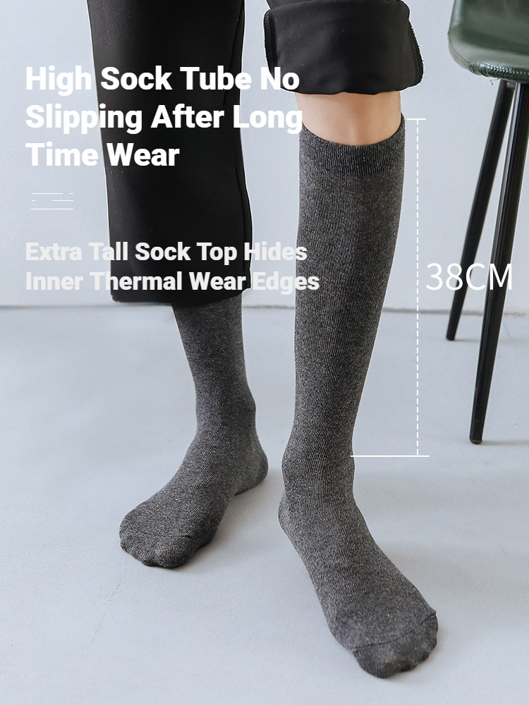 メンズ用、無地の膝丈ビジネスソックス1足。柔らかく伸縮性があ - Sock Garter Men のレビューと価格
