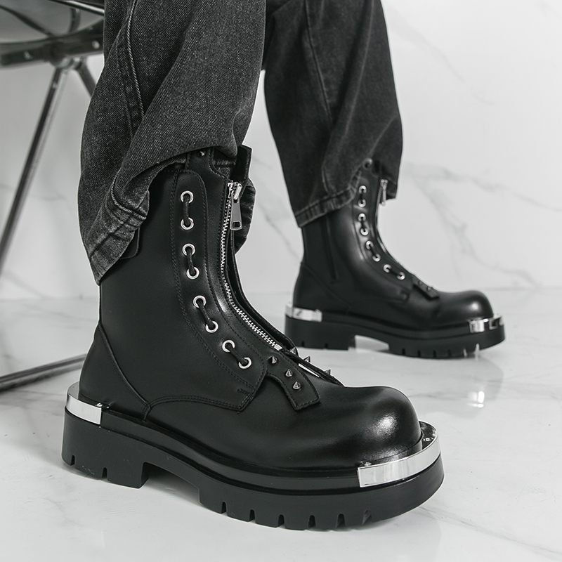 メンズ厚底ブーツ デザイナー トレンディな新しいスタイル パ - Men Formal Wear With Boots のレビューと価格
